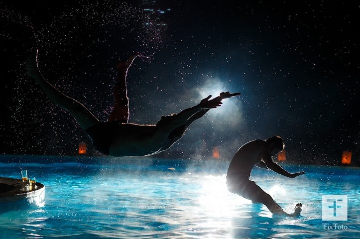 corporate pool party in natura